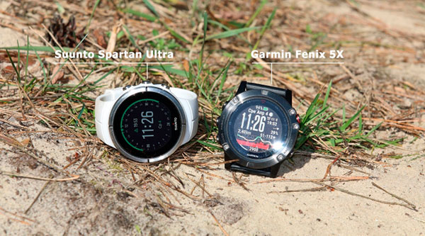 Порівняння годинників Garmin fenix 5X та Suunto Spartan Ultra